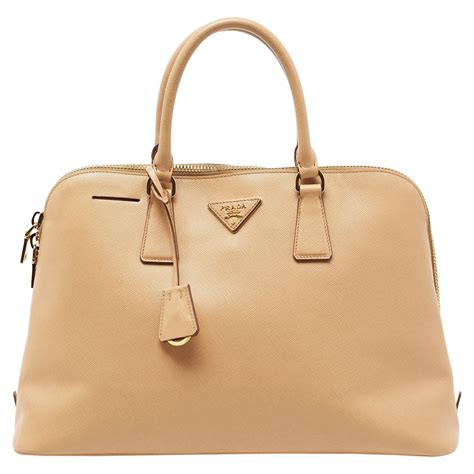 prada handtasche beige leder